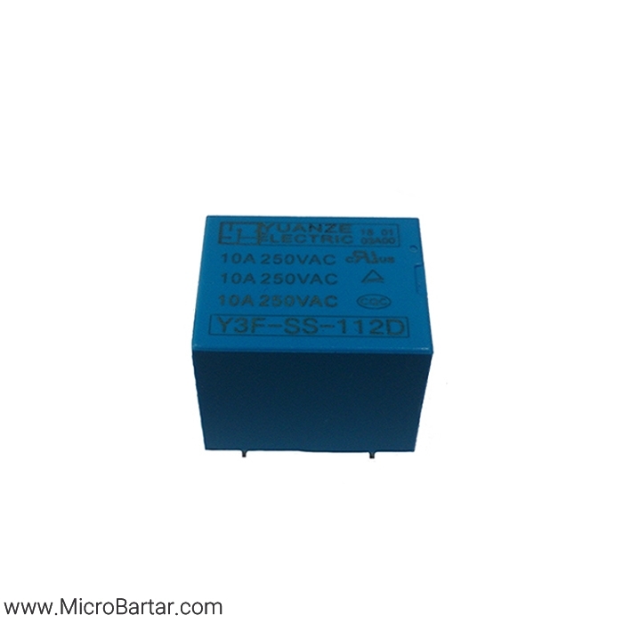 Relay-Y3F-SS-112D-12V-10A-Milon-Copper-Plate رله Y3F-SS-112D 12V 10A Milon Copper Plate - Image 1