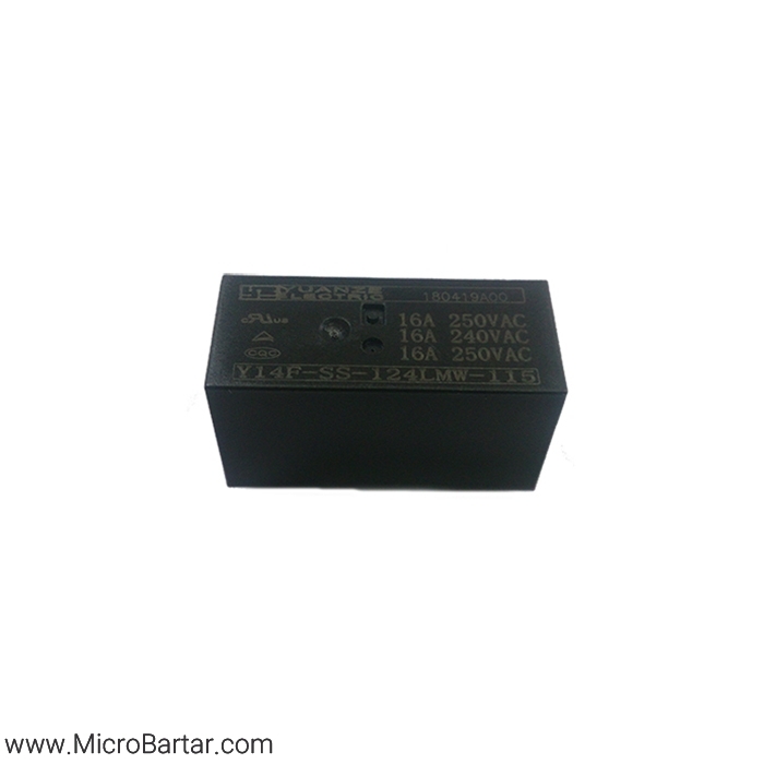 Y14F-SS-124LMW-115-24V-16A-Silver رله Y14F-SS-124LMW-115 24V 16A Silver Plate - Image 1
