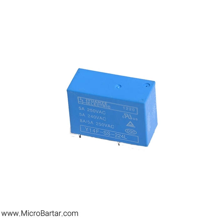 Y14F-SS-224L-24V-8A-Copper رله Y14F-SS-224L 24V 8A Copper Plate - Image 1