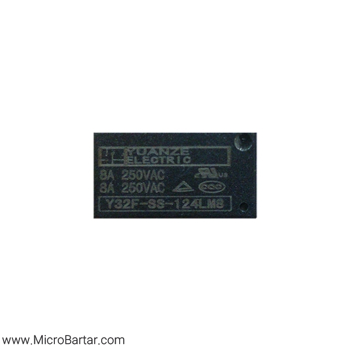 Y32F-SS-124LM8-24V-8A-Silver رله Y32F-SS-124LM8 24V 8A Silver Plate - Image 1