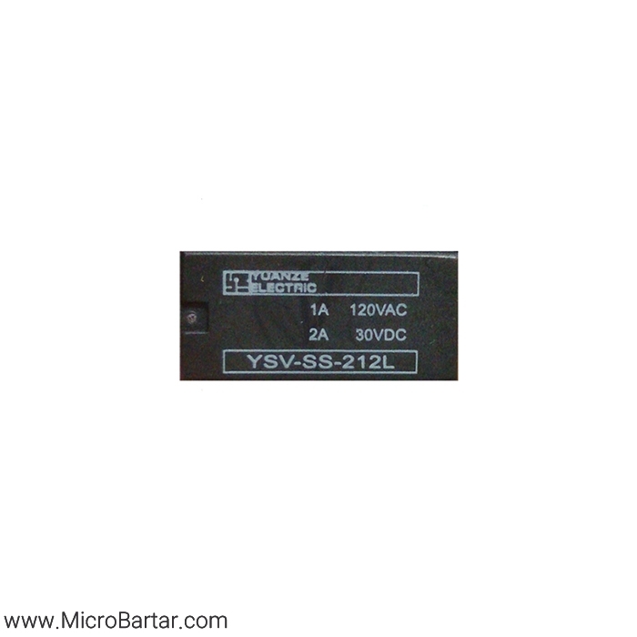YSV-SS-212L-12V-1A-Silver رله YSV-SS-212L 12V 1A Silver Plate - Image 1