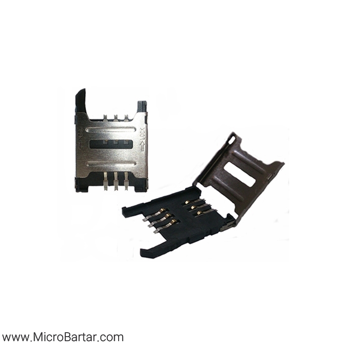 Sim-Card-Socket-6Pin-C717-Hinged-photo-1 Sim Card Socket 6Pin C717 Hinged - Image 1