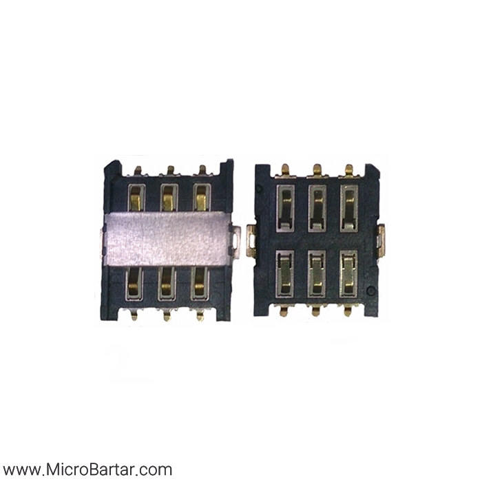 Sim-Card-Socket-6Pin-Nano-C781-Push-Pull Sim Card Socket 6Pin Nano C781 Push-Pull - Image 1