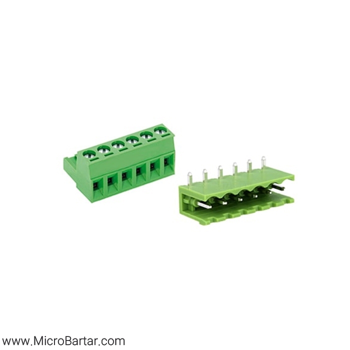 KF2EDG(R)-X-5.08mm-6P-Right-M&F Terminal Block Connector KF2EDG(R)-X-5.08mm-6P Right M&F - Image 1