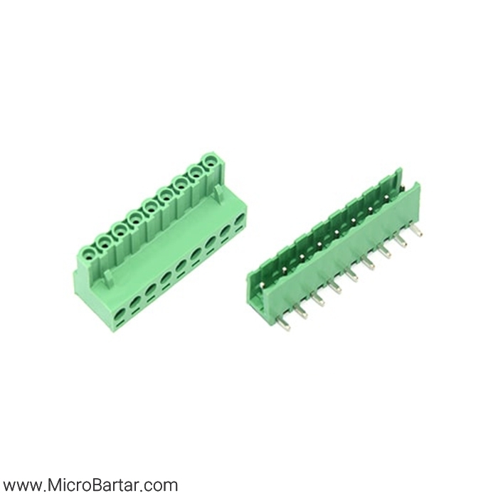 KF2EDG(R)-X-5.08mm-9P-Right-M&F Terminal Block Connector KF2EDG(R)-X-5.08mm-9P Right M&F - Image 1
