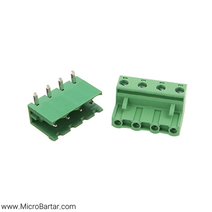 KF2EDG(R)-X-7.62mm-4P-Right-M&F Terminal Block Connector KF2EDG(R)-X-7.62mm-4P Right M&F - Image 1