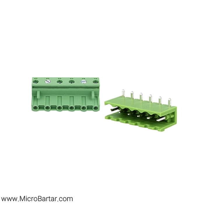 KF2EDG(R)-X-7.62mm-6P-Right-M&F Terminal Block Connector KF2EDG(R)-X-7.62mm-6P Right M&F - Image 1