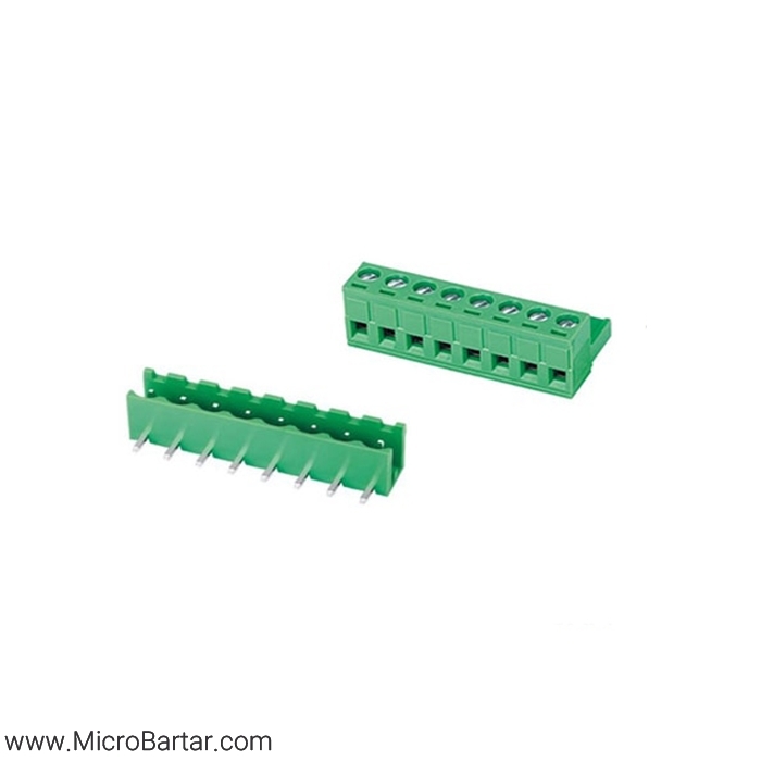 KF2EDG(R)-X-7.62mm-8P-Right-M&F Terminal Block Connector KF2EDG(R)-X-7.62mm-8P Right M&F - Image 1