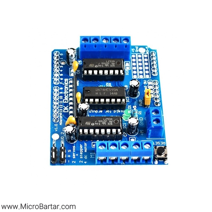 Arduino-L293D-Shield شیلد موتور درایو Arduino L293D - Image 1