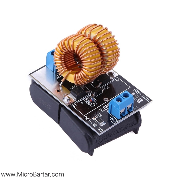 MINI-ZVS-MODULE-5-12V ماژول کوره القایی ZVS کوچک 120 وات - Image 1