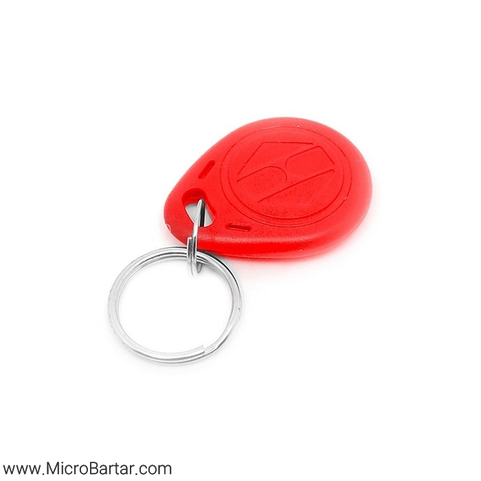 RFID-125KHZ-Tag تگ RFID 125KHZ سر کلیدی قرمز - Image 1