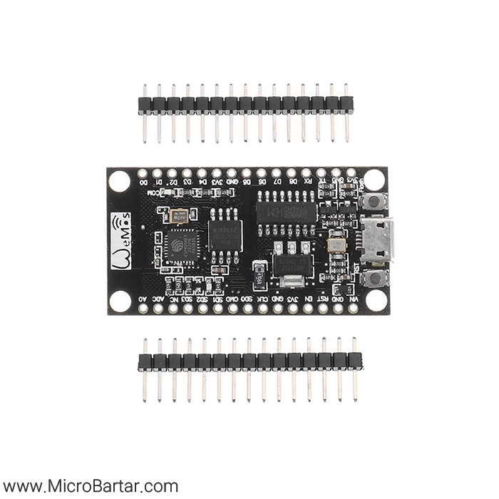WEMOS-ESP8266 برد توسعه ESP8266 WEMOS با حافظه فلش 32M - Image 1