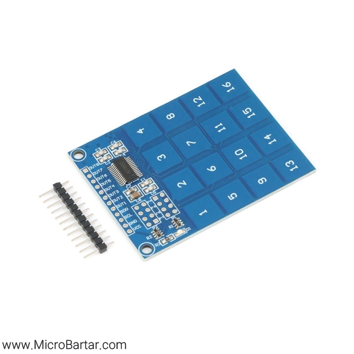 XD-62B-TTP229 ماژول کیپد 4*4 لمسی خازنی - Image 1