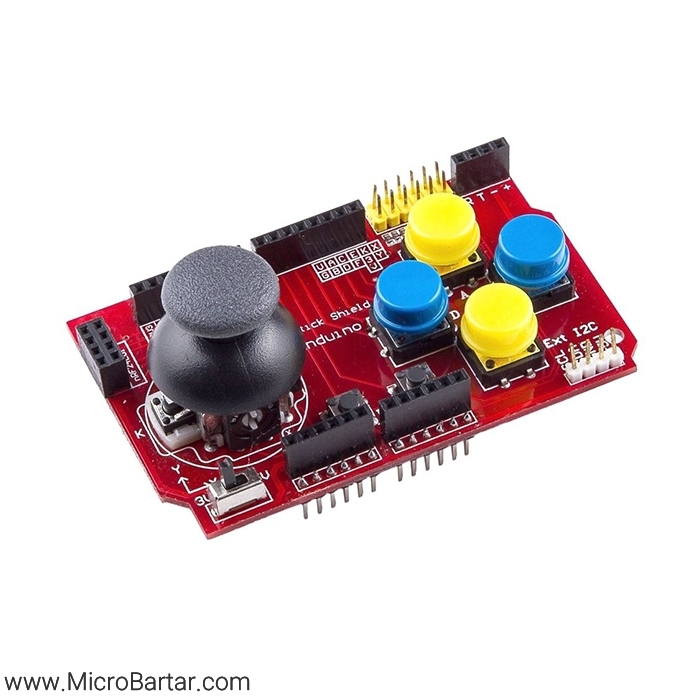 arduino-joystick-shield شیلد جوی استیک آردوینو Funduino Joystick - Image 1