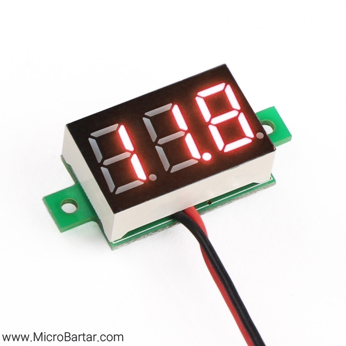 DC-0-30V-Panel-Digital-Voltmeter ماژول ولتمتر کوچک قرمز - Image 1