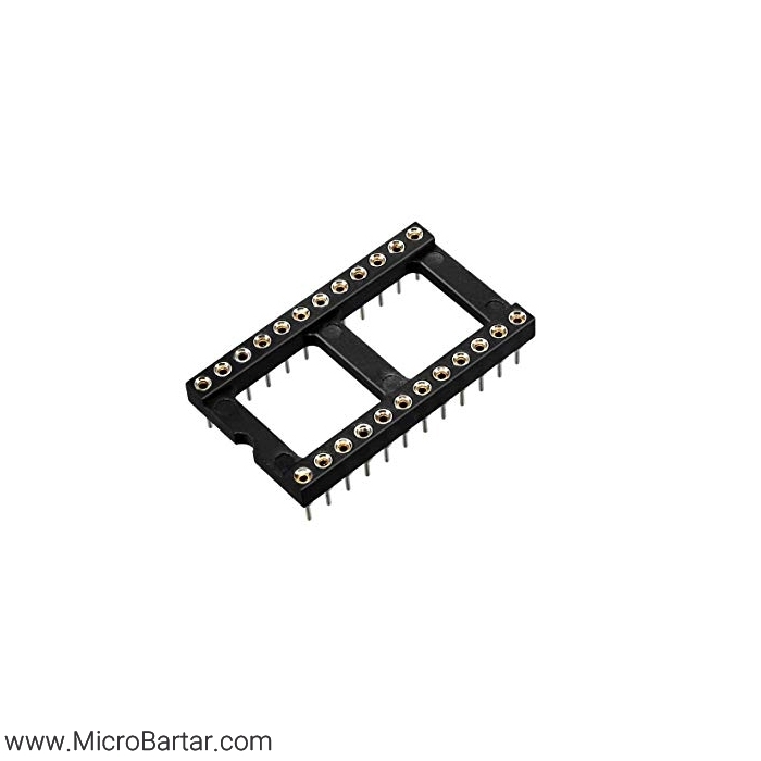 Socket-IC-24-Pin-Round سوکت آی سی 24 پایه نظامی - Image 1
