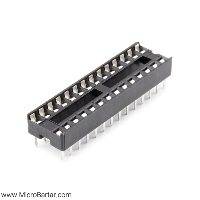 Socket-IC-28-Pin سوکت آی سی 28 پایه - Image 1