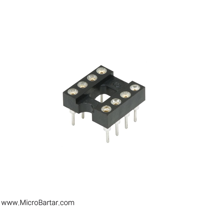 Socket-IC-8-Pin-Round سوکت آی سی 8 پایه نظامی - Image 1