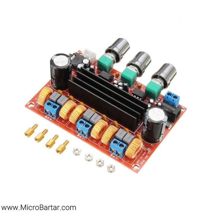 TPA3116D2-Amplifier-Module ماژول آمپلی فایر XH-M139 استریو دو کانال 50W + ساب ووفر 100W - Image 1