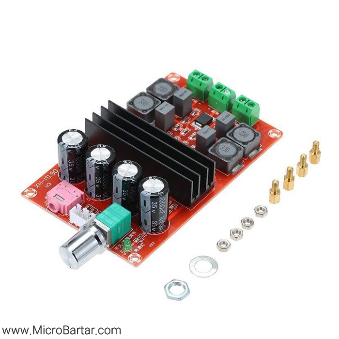 XH-M190-100W-High-Power-Digital-Amplifier-Module ماژول آمپلی فایر استریو 2x100W مدل XH-M190 - Image 1