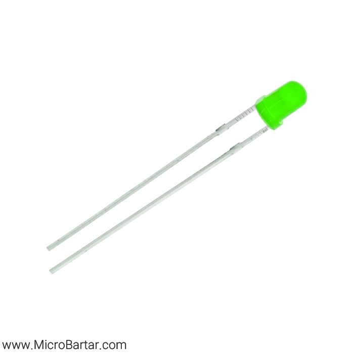 Led-3mm-Green ال ای دی سبز خودرنگ 3mm - Image 1
