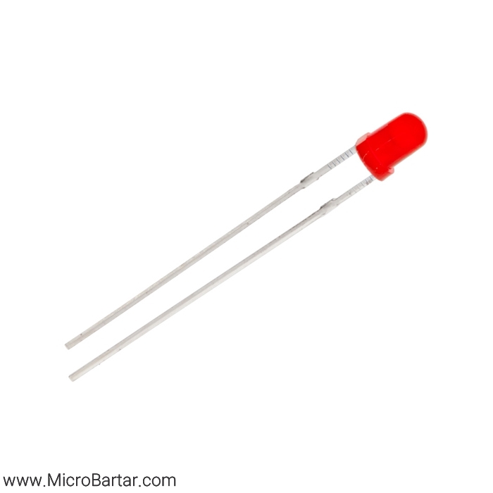 Led-3mm-Red ال ای دی قرمز خودرنگ 3mm - Image 1