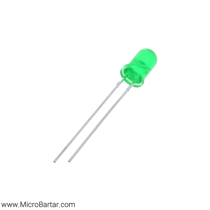 Led-5mm-Green ال ای دی سبز خودرنگ 5mm - Image 1
