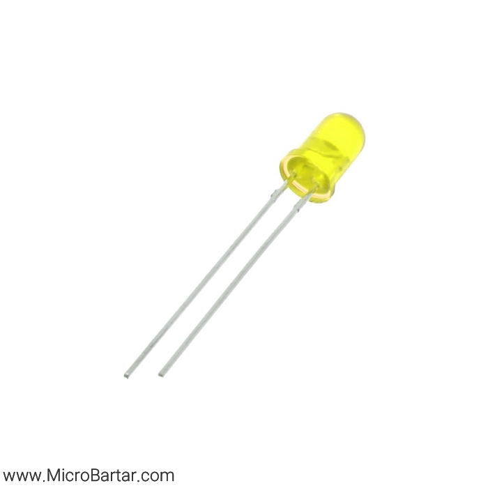 Led-5mm-Yellow ال ای دی زرد خودرنگ 5mm - Image 1