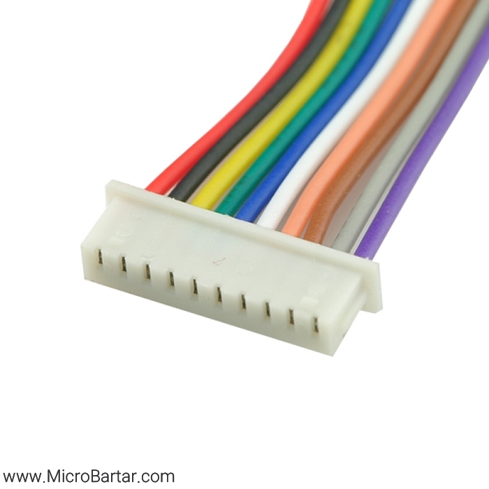 XH-10-Pin-Female-with-Wire-Connector کانکتور XH-10Pin مادگی سیم دار - Image 1