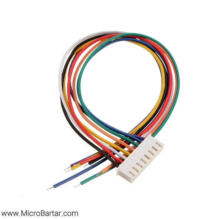 XH-8-Pin-Female-with-Wire-Connector کانکتور XH-8Pin مادگی سیم دار - Image 1