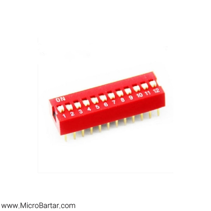 dip-sw-12 دیپ سوئیچ 12 کلید - Image 1