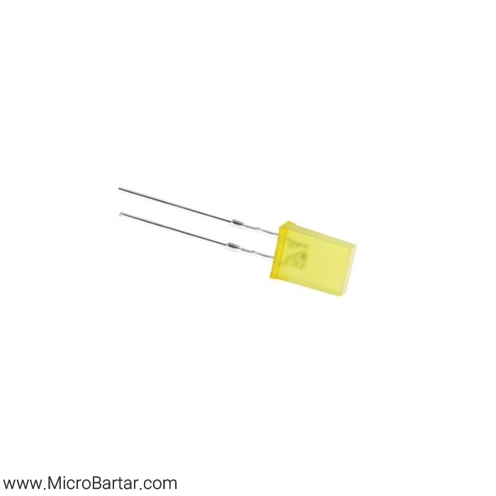 Square-Led-2x5x7-Yellow LED مستطیلی 2x5x7 زرد - Image 1