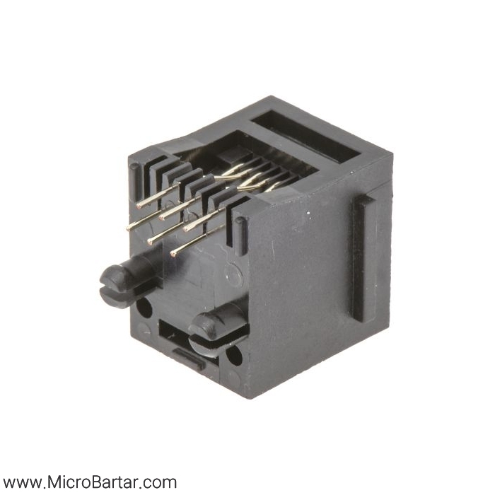 RJ11-6P6C سوکت تلفنی RJ11 6P6C صاف - Image 1