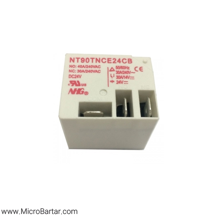 nt90tnce24cb رله NHG NT90TNCE24CB 24v 30a - Image 1