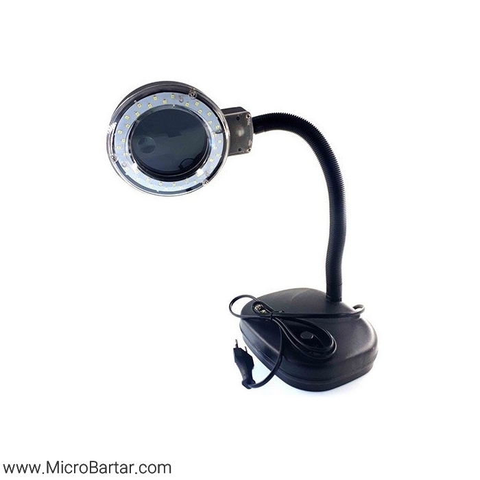 DTEC-308-Reading-Lamp چراغ کار ذره بین دار DTEC 308 - Image 1