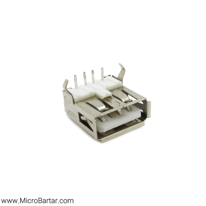 Usb-A-Type-female-Connector سوکت USB نوع A مادگی روبردی - Image 1