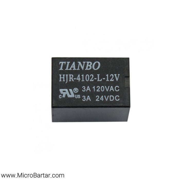 Tianbo-HJR-4102-L-12V رله Tianbo HJR-4102-L-12V 12v 3a - Image 1