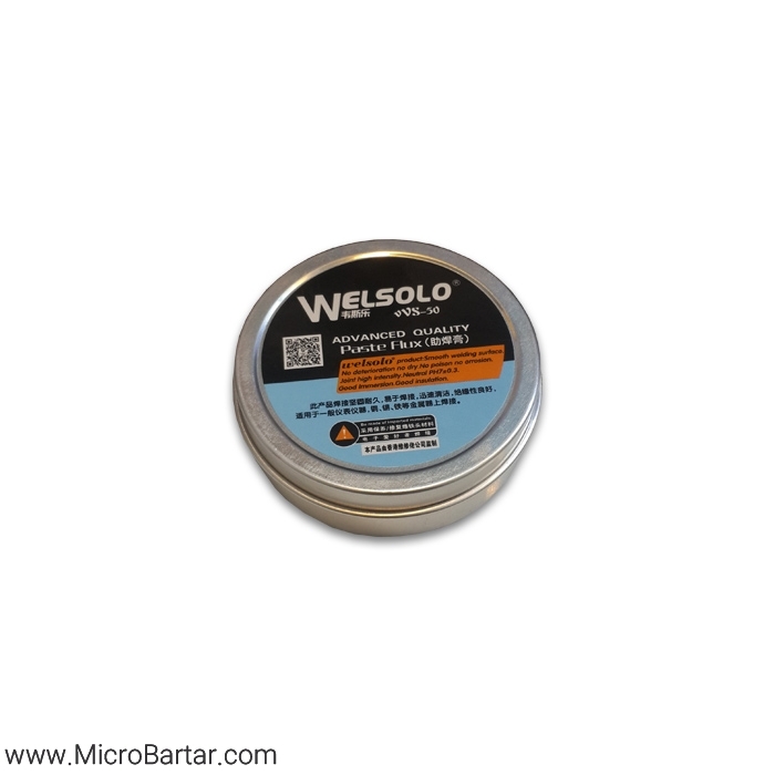 Welsolo-vvs-50 روغن لحیم 50 گرمی Welsolo VVS-50 - تصویر 1