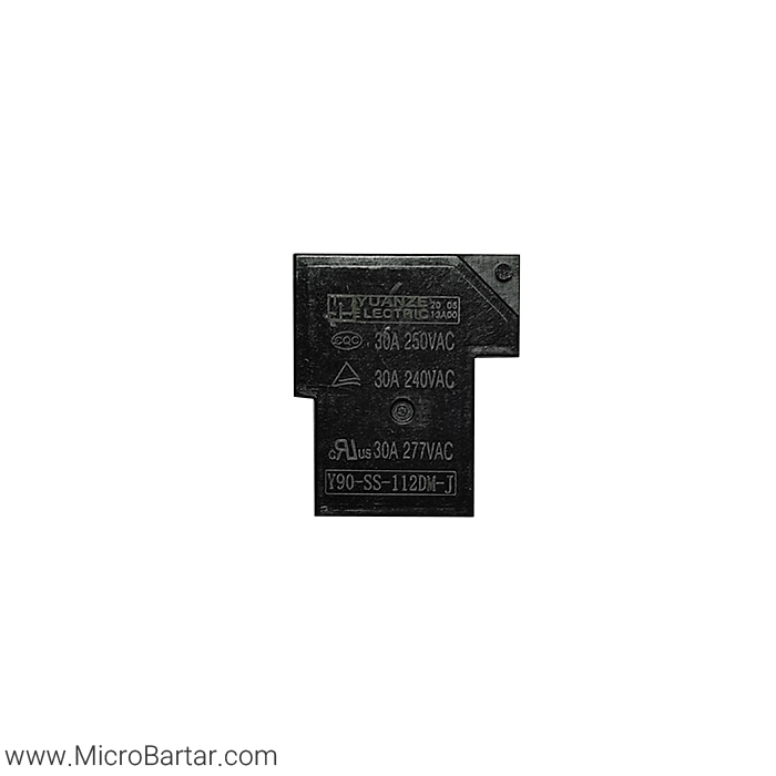 y90-ss-112dm-j رله Y90-SS-112DM-J 12V 30A Silver Plate - Image 1