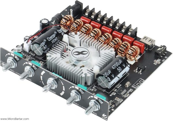 ماژول آمپلی فایر XY-S350H بلوتوثی دارای 2.1 کانال استریو 2X220W + 350W - Image 4