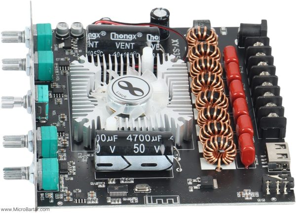 ماژول آمپلی فایر XY-S350H بلوتوثی دارای 2.1 کانال استریو 2X220W + 350W - Image 3